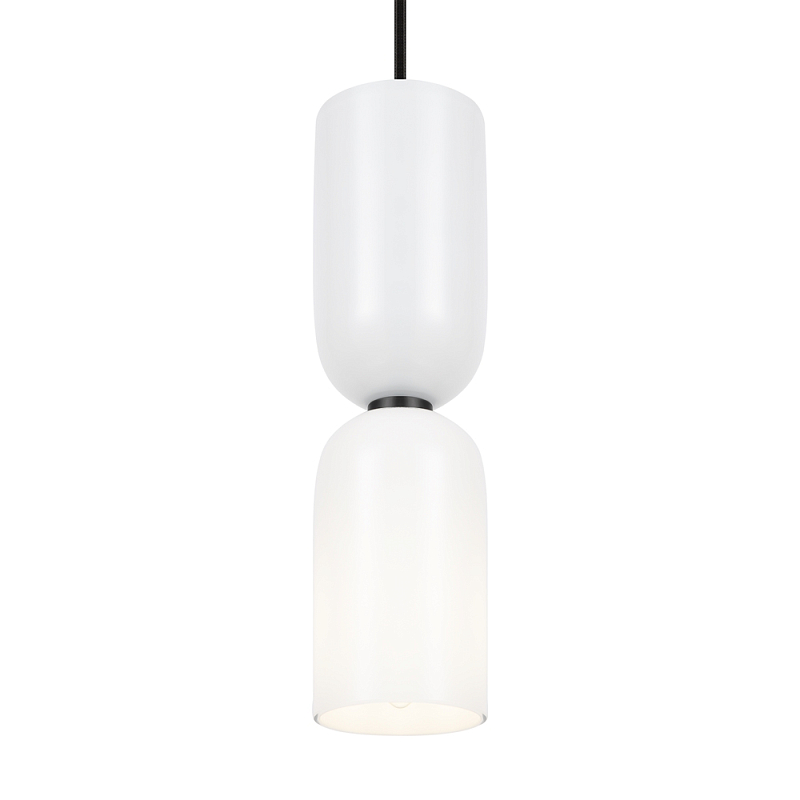Подвесной светильник Gray-white lampshade Черный Подвесной светильник Gray-white lampshade Черный в Челябинске | Loft Concept