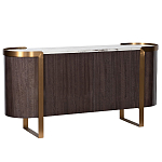 Комод  округлой формы с дверцами Chest of Precious Breed варинант исполнения - 2 | Loft Concept в Челябинске