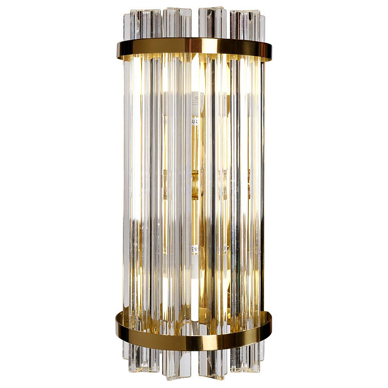 Бра Suspension Glass Cylinders Sconces 35 Глянцевое золото Прозрачный Бра Suspension Glass Cylinders Sconces 35 Глянцевое золото Прозрачный в Челябинске | Loft Concept