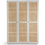 Шкаф с тремя дверцами из плетеного ротанга Tomio Wicker Furniture варинант исполнения - 1 | Loft Concept в Челябинске