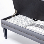 Мягкая банкетка с зоной для хранения Casket Grey варинант исполнения - 4 | Loft Concept в Челябинске