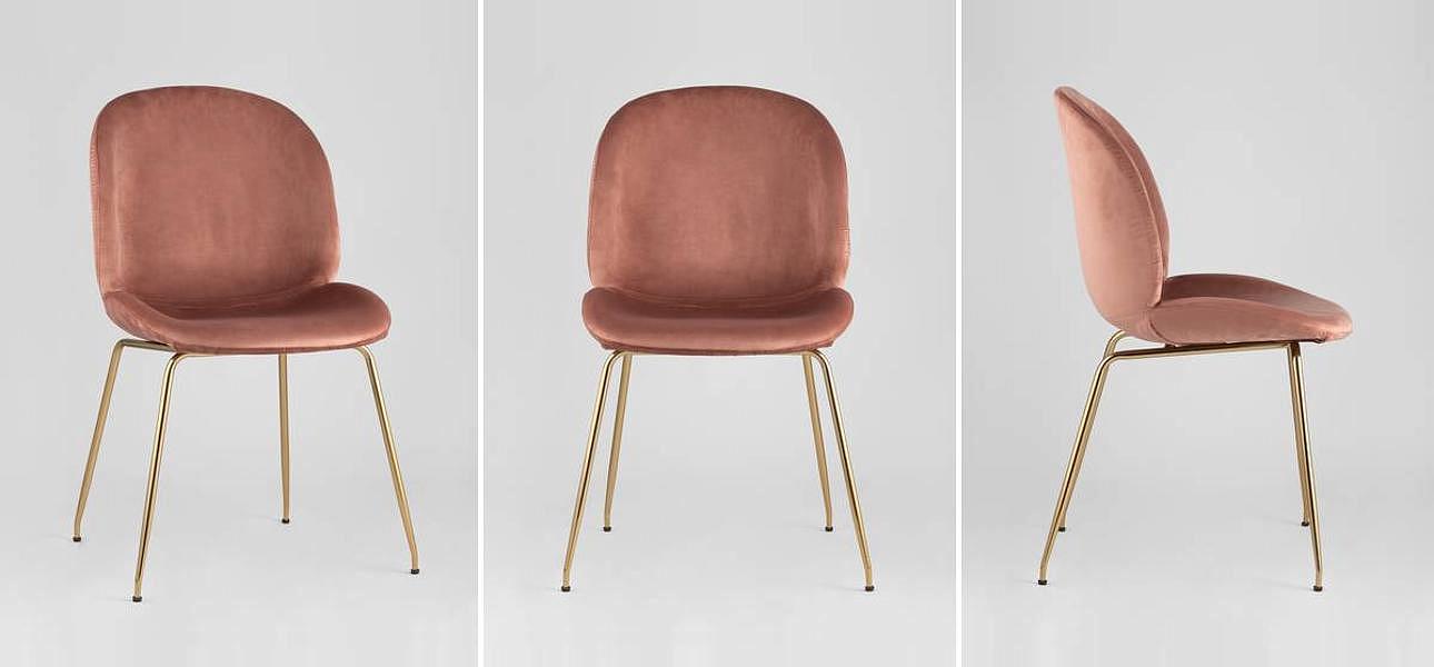 Стул Пыльно-Розовый Велюр Vendramin Chair Стул Пыльно-Розовый Велюр Vendramin Chair - Loft-Concept в Челябинске