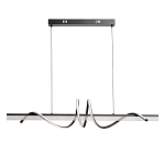 Люстра линейная черного цвета с волнообразным металлическим элементом Luke Lampco Tracer Lamp варинант исполнения - 2 | Loft Concept в Челябинске
