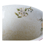 Ваза из голубого фарфора с бронзовыми элементами Blue Garden варинант исполнения - 3 | Loft Concept в Челябинске