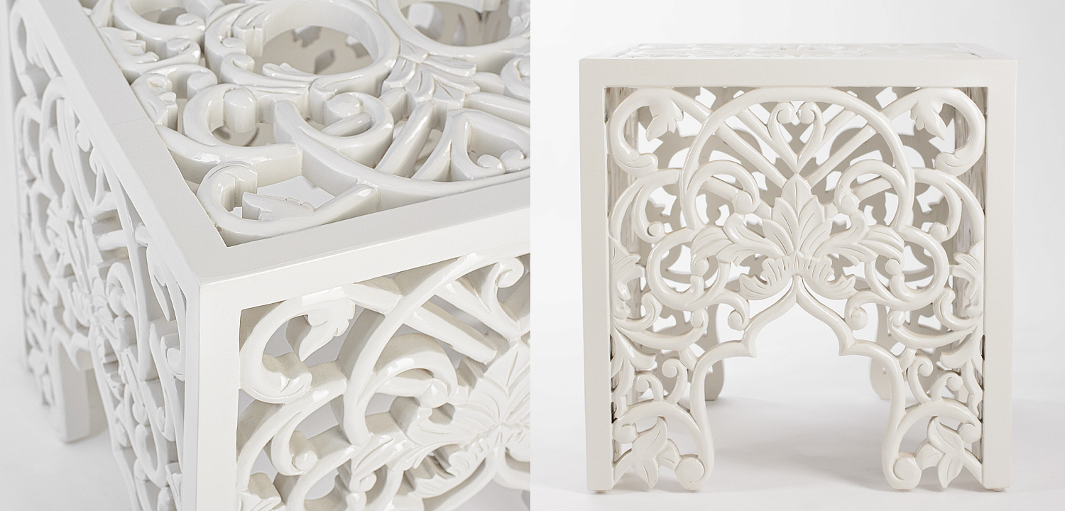 Приставной стол Side Table White lace Приставной стол Side Table White lace - Loft-Concept в Челябинске