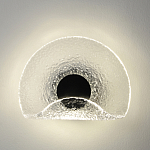 Бра из текстурированного прозрачного стекла с изогнутым краем Textured Glass  варинант исполнения - 3 | Loft Concept в Челябинске