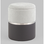 Пуф Mauldine с ящиком серо-черный с экокожей варинант исполнения - 1 | Loft Concept в Челябинске