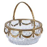 Корзиночка из прозрачного стекла с бронзовой ручкой Eden Garden варинант исполнения - 1 | Loft Concept в Челябинске