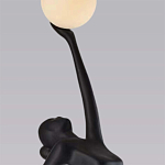 Торшер черная статуэтка Девушка Girl Carries Light Balls варинант исполнения - 1 | Loft Concept в Челябинске