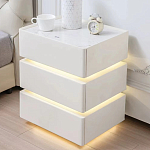 Умная прикроватная тумба с беспроводной зарядкой и подсветкой Smart Bedside Table варинант исполнения - 4 | Loft Concept в Челябинске