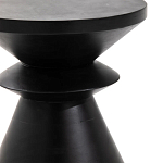 Черный приставной столик из массива AMORPHOUS варинант исполнения - 2 | Loft Concept в Челябинске