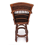 Барный стул из ротанга Eloise коричневый варинант исполнения - 4 | Loft Concept в Челябинске