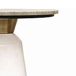 Кофейный столик с прозрачным основанием и столешницей с мраморным узором Transparent Base варинант исполнения - 2 | Loft Concept в Челябинске