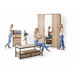 Комод с 3-мя ящиками в стиле лофт Urban Style Space варинант исполнения - 6 | Loft Concept в Челябинске