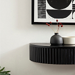 Прикроватный подвесной столик с ящиком черный Bedside Hanging Table варинант исполнения - 5 | Loft Concept в Челябинске