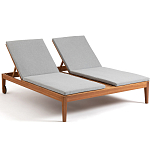 Шезлонг двухместный из эвкалипта Sunset варинант исполнения - 1 | Loft Concept в Челябинске