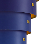 Подвесной светильник фигурный синий из 4-х широких колец Alternating Rings варинант исполнения - 2 | Loft Concept в Челябинске