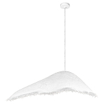 Подвесной светильник с асимметричным волнообразным абажуром и фактурной бахромой по краю Tactile Line варинант исполнения - 12 | Loft Concept в Челябинске