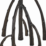 Торшер с цилиндрическим абажуром на каркасе в виде корня растения Curling Light варинант исполнения - 3 | Loft Concept в Челябинске