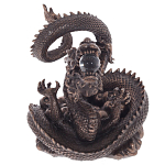 Декоративная статуэтка Дракон Fuzanglong Dragon Dark Bronze Statuette варинант исполнения - 2 | Loft Concept в Челябинске