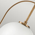 Подвесной светильник с белым плафоном в форме шара в арочной подвеске Hinkley варинант исполнения - 17 | Loft Concept в Челябинске