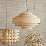 Люстра с каскадом из круглых декоративных элементов Texture Discs варинант исполнения - 4 | Loft Concept в Челябинске