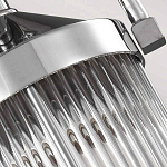 Подвесной светильник цвета хром с рифленым стеклянным цилиндрическим плафоном в современном стиле Feiss варинант исполнения - 5 | Loft Concept в Челябинске