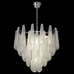 Люстра с подвесками из рифленного стекла в форме капель Textured Glass Chandelier варинант исполнения - 16 | Loft Concept в Челябинске