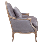 Кресло Ava Classical Armchair brown and grey velour варинант исполнения - 2 | Loft Concept в Челябинске