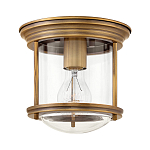 Потолочный светильник для ванных комнат с цилиндрическим стеклянным плафоном и одной лампой Hinkley варинант исполнения - 5 | Loft Concept в Челябинске