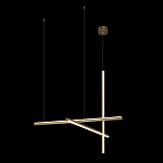 Люстра с 3-мя  пересекающимися цилиндрическими плафонами на тонких тросах Trumpet tube варинант исполнения - 3 | Loft Concept в Челябинске