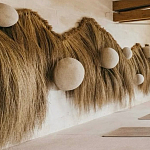 Большая дизайнерская Инсталляция из соломы RAFFIA Installation  варинант исполнения - 4 | Loft Concept в Челябинске