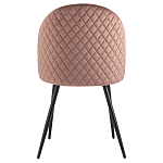 Мягкий стул в велюре пыльно-розового цвета Miruna Chair варинант исполнения - 3 | Loft Concept в Челябинске