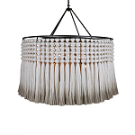 Люстра серая плетеная с кисточками Boho Tassel Chandelier варинант исполнения - 1 | Loft Concept в Челябинске