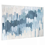 Панно декоративное с ручной росписью Blue Strokes варинант исполнения - 1 | Loft Concept в Челябинске