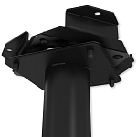 Барный стул вращающийся со спинкой и подлокотниками Douglas Rhombus Черный Велюр варинант исполнения - 7 | Loft Concept в Челябинске