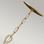 Люстра дизайнерская золотого цвета с 6-ю лампами на изогнутых рожках с текстурной поверхностью Hinkley варинант исполнения - 3 | Loft Concept в Челябинске