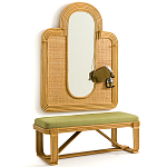 Скамья из ротанга с подушкой Mattia Rattan Bench варинант исполнения - 5 | Loft Concept в Челябинске