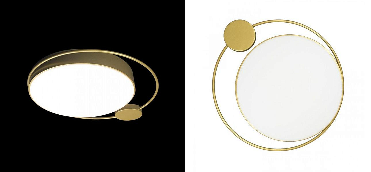 Потолочный светильник Gold Saturn One satellites D 50 Потолочный светильник Gold Saturn One satellites D 50 - Loft-Concept в Челябинске