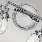 Бра для ванных комнат с прозрачным шарообразным плафоном из стекла с пузырьками на круглом основании Hinkley варинант исполнения - 20 | Loft Concept в Челябинске