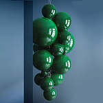 Люстра Grape Balls Зеленое стекло  варинант исполнения - 2 | Loft Concept в Челябинске