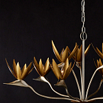 Люстра с плафонами в виде цветов Golden Bird of Paradise варинант исполнения - 6 | Loft Concept в Челябинске