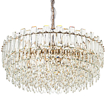 Круглая многоярусная люстра с хрустальным декором Cascade Waterfall Chandelier 18 варинант исполнения - 1 | Loft Concept в Челябинске