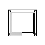 Комплект из 2-х приставных столов белого цвета из дерева ZIGOSH WHITE варинант исполнения - 1 | Loft Concept в Челябинске