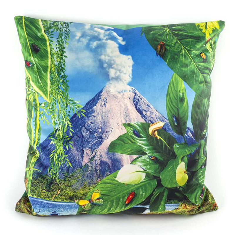 Подушка Seletti Volcano Toiletpaper Зеленый Голубой Серый Подушка Seletti Volcano Toiletpaper Зеленый Голубой Серый в Челябинске | Loft Concept