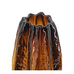 Ваза стеклянная янтарного цвета с текстурированным силуэтом Carambola варинант исполнения - 2 | Loft Concept в Челябинске