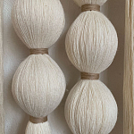 Панно на стену из хлопковых нитей White Morse Wall Hanging  варинант исполнения - 3 | Loft Concept в Челябинске