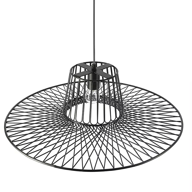 Подвесной светильник с плафоном из металлической сетки Lamp with Metal Mesh Shade Черный Подвесной светильник с плафоном из металлической сетки Lamp with Metal Mesh Shade Черный в Челябинске | Loft Concept