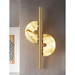 Бра  с фигурным мраморным рассеивателем Spiral of Warm Light варинант исполнения - 6 | Loft Concept в Челябинске