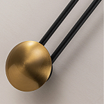 Бра с янтарным стеклянным диском и золотистыми акцентами Savio Glass Disc варинант исполнения - 3 | Loft Concept в Челябинске